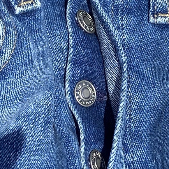 Frank & Eileen Size 27x27 Antique Blue Medium Wash Cork Straight Leg Denim Jeans - Picture 4 of 12